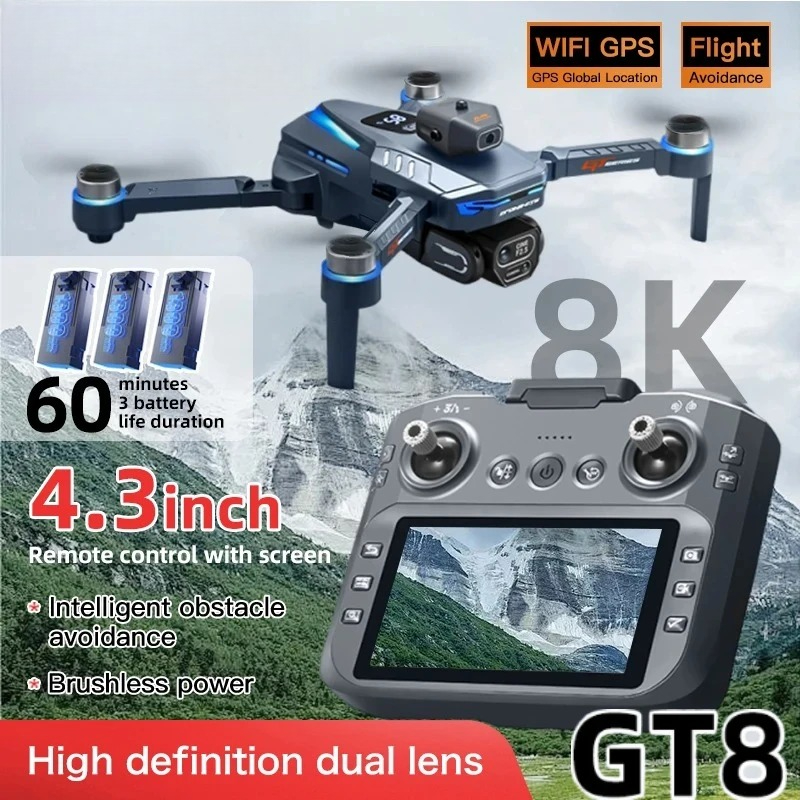 Drone Photogrammetry - Originele GT8 Drone 8K Professionele Dubbele