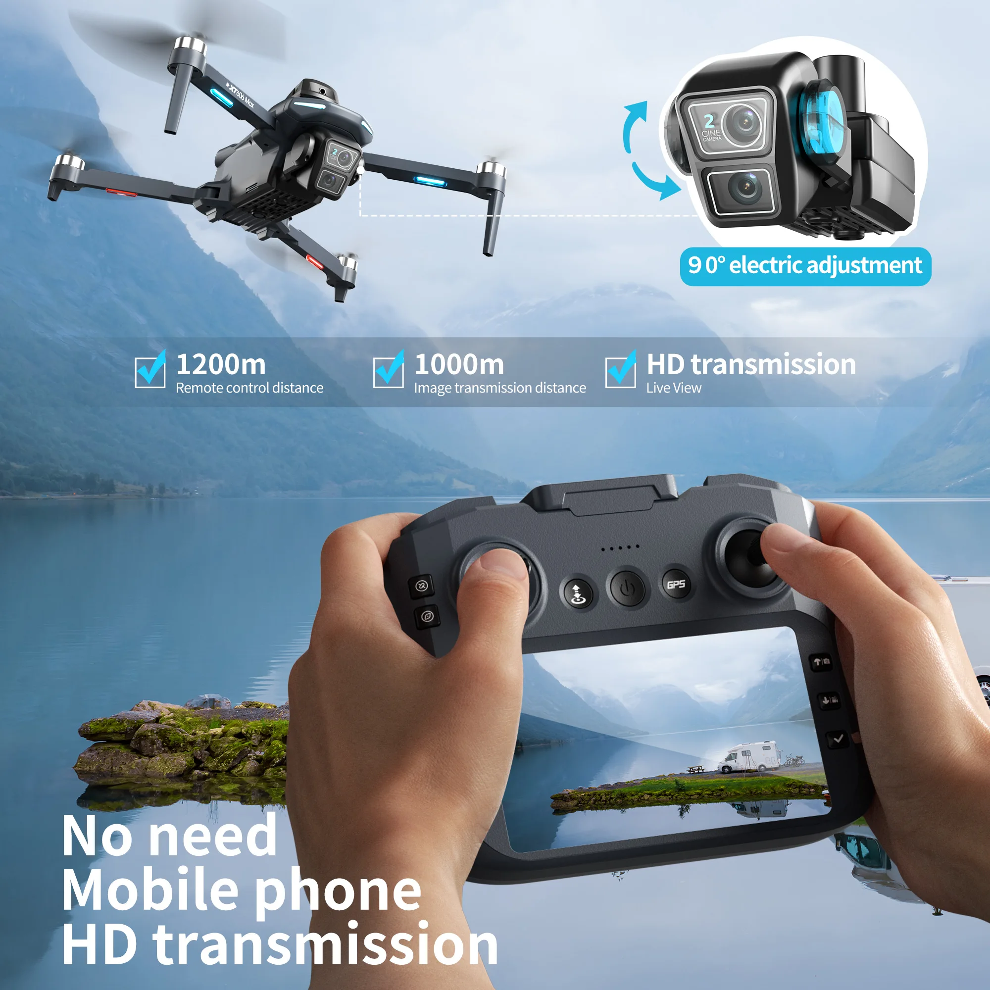 Originele XT606 Drone Professi - Drone Photogrammetry recensie en prijs